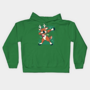 Reindeer Dabbin' Kids Hoodie